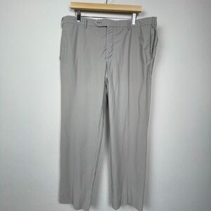 Zanella Active Italy Curtis Pants Men's Sz 38x30 Tan Stretch Dress Trouser